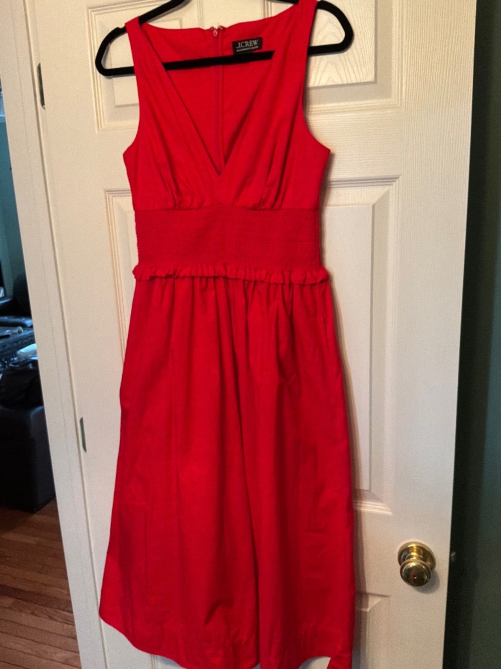 Gorgeous red cotton JCrew maxi